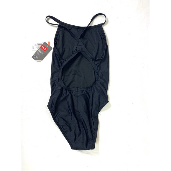 TYR Swimsuit One Piece NEW With Tags Size 34 Medium UPF 50+ Black - Picture 4 of 8
